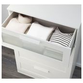 IKEA Brımnes Beyaz 78x124 cm 4 Çekmeceli Şifonyer