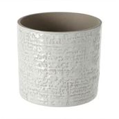 IKEA Chiafrön 12 cm Beyaz Seramik Saksı