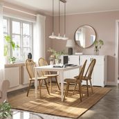 IKEA DANDERYD/SKOGSTA mutfak masası takımı beyaz-akasya - 69545188