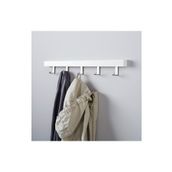 IKEA Duvar Askısı 5 Kancalı 60x4x8 cm Kapı Askısı Askılık Ahşap Beyaz Renk Portmanto