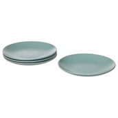 IKEA FARGKLAR tatlı tabağı seti mat açık turkuaz - 90477168