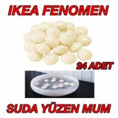 IKEA Fenomen Natürel Yüzen Mum