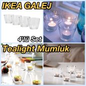 IKEA Galej Tealight Cam Mumluk