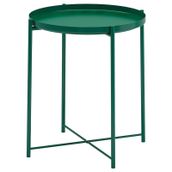 IKEA Gladom Koyu Yeşil 45x53 cm Tepsili Sehpa