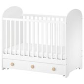 IKEA Gonatt Beyaz 60x120 cm Bebek Karyolası