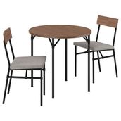IKEA GRÖTAN mutfak masası takımı çam kahverengi vernikli-Tibbleby koyu bej - 89617419