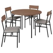 IKEA GRÖTAN mutfak masası takımı çam-kahverengi vernikli/Tibbleby koyu bej - 59617430