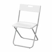 IKEA Gunde Beyaz Katlanabilir Sandalye