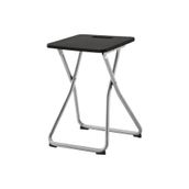 IKEA GUNDE Katlanır Tabure, Siyah, Metal Çerçeve