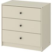 Ikea Gursken Çekmeceli Şifonyer 69X67 cm Açık Bej Sade Dayanıklı Duvara Sabitlenebilir Şifonyer
