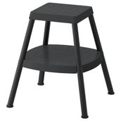 IKEA HADDARP basamaklı tabure siyah-gri - 60581944