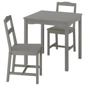 IKEA HAUGA mutfak masası takımı gri - 19574908
