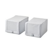IKEA Hemmafixare 23x34x19 cm Beyaz Gri Aykkabı Kutusu