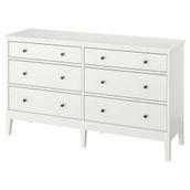 IKEA IDANAS 6 çekmeceli şifonyer beyaz - 10458710