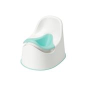 IKEA KALİTELİ Çocuk Lazımlığı Yükseklik 28 Cm İkea Çıkartılabilir Pratik Kaymaz Lazımlık Beyaz-Turkuaz