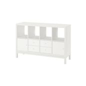 IKEA Kallax 147x94 cm Beyaz Açık Raf Ünitesi