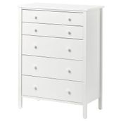 IKEA KILBERGET 5 çekmeceli şifonyer beyaz - 40609915