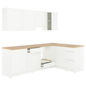 IKEA KNOXHULT köşe mutfak dolabı kombinasyonu dekoratif beyaz - 29581418