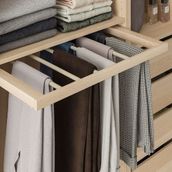 IKEA Komplement Ağartılmış Meşe Görünümlü 50x58 cm Sürgülü Pantolon Askısı