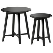 IKEA Kragsta Siyah Sehpa Seti