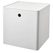 IKEA KUGGIS 32x32x32 cm Beyaz Kapaklı Saklama Kutusu
