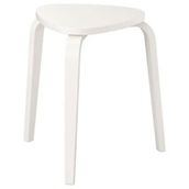 IKEA Kyrre Beyaz Ahşap Tabure