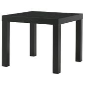 IKEA Lack Siyah 55x55 cm Yan Sehpa