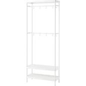 IKEA Mackapar 78x32x200 cm Beyaz Portmanto