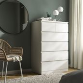IKEA MALM 6 çekmeceli şifonyer beyaz - 60403602
