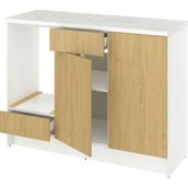 IKEA Meşe Fonksiyonel Mutfak Dolabı 180 cm