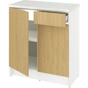 IKEA Meşe Kullanışlı Mutfak Dolabı 120 cm - Ahşap