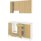 IKEA Meşe Kullanışlı Mutfak Dolabı 220X61X220 cm