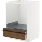 IKEA Modern Kahverengi Ankastre Fırın Dolabı 60X60 cm Iskandinav Tarzı Depolamalı Mutfak Dolabı - Ergonomik Sağlam Yapı Ahşap
