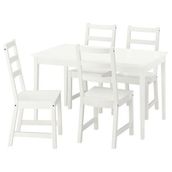 IKEA NASINGE/NORDVIKEN mutfak masası takımı beyaz - 69596936