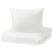 IKEA Nattjasmin 150x200/50x60 cm Beyaz Tek Kişilik Nevresim Seti