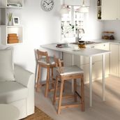 IKEA NORDVIKEN bar sandalyesi antika vernik - 10488547