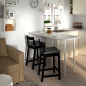 IKEA NORDVIKEN bar sandalyesi siyah - 00424693