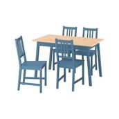 IKEA PINNTORP mutfak masası takımı çam-mavi - 99648057