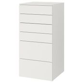 IKEA PLATSA/SMASTAD çocuk şifonyeri beyaz - 59387655
