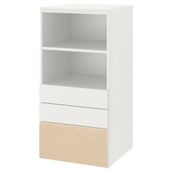 IKEA PLATSA/SMASTAD çocuk şifonyeri beyaz-huş - 29387987