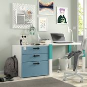 IKEA PLATSA/SMASTAD çocuk şifonyeri mavi-beyaz - 89542928
