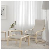 IKEA POANG ayak uzatma taburesi knisa açık bej-huş - 69244661
