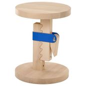 IKEA PS 2026 ahşap tabure huş/şeffaf lake-parlak mavi - 20617916