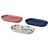 IKEA RÖDSNULTRA servis tabağı karışık desenler - 80604505