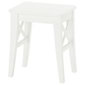 IKEA ROSENTORP ahşap tabure beyaz - 10618191