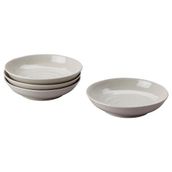 IKEA SANDSKADDA çukur tabak seti açık gri-bej - 10559441