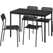 IKEA Siyah Şık Yemek Masası - Mutfak Masası Takımı