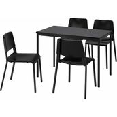 IKEA Siyah Zarif Yemek Masası - Mutfak Masası Takımı