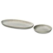 IKEA STOCKHOLM 2025 servis tabağı seti gri - 30592430