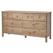 IKEA STOREMOLLA 8 çekmeceli şifonyer gri-kahverengi - 30571772